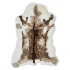 Andiamo Kunstfellteppich Rentier - Acryl - Weiß