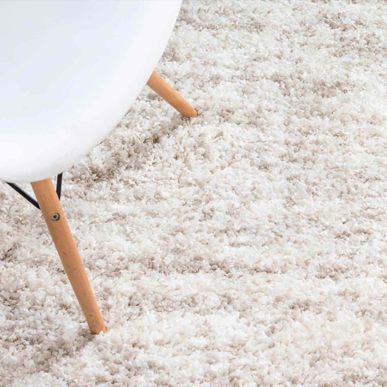 Top Square Hochflorteppich Top Shag III - Polypropylene / Jute - Creme - 120 x 185 cm 3 Top Square Hochflorteppich Top Shag III - Polypropylene / Jute - Creme - 120 x 185 cm – Bild 3