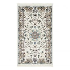 Top Square Kurzflorteppich Almas I - Polypropylene / Baumwolle - Creme - 90 x 150 cm