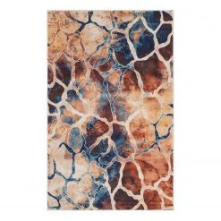 Top Square Kurzflorteppich Illusion I - Polypropylene / Baumwolle - Beige - 150 x 245 cm