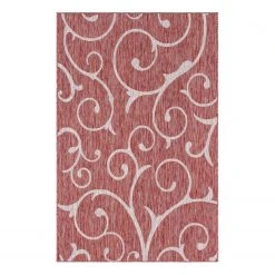 Top Square In-/ Outdoorteppich Outdoor Beauties I - Polypropylen - Rot - 150 x 245 cm