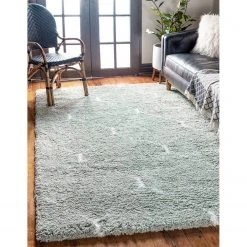 Top Square Kurzflorteppich Temara Shag IV - Polypropylene / Jute - Hellgrün - 150 x 245 cm -Teppiche populaire boutique 1000284871 210819 14364904032 MOOD DETAILS P000000001000284871 mood