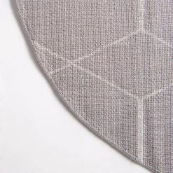 Top Square Kurzflorteppich Crosses Frieze II - Polypropylene / Baumwolle - Grau - Durchmesser: 120 cm 9 Top Square Kurzflorteppich Crosses Frieze II - Polypropylene / Baumwolle - Grau - Durchmesser: 120 cm -Teppiche populaire boutique 1000285113 210819 13505500854 DETAILS P000000001000285113