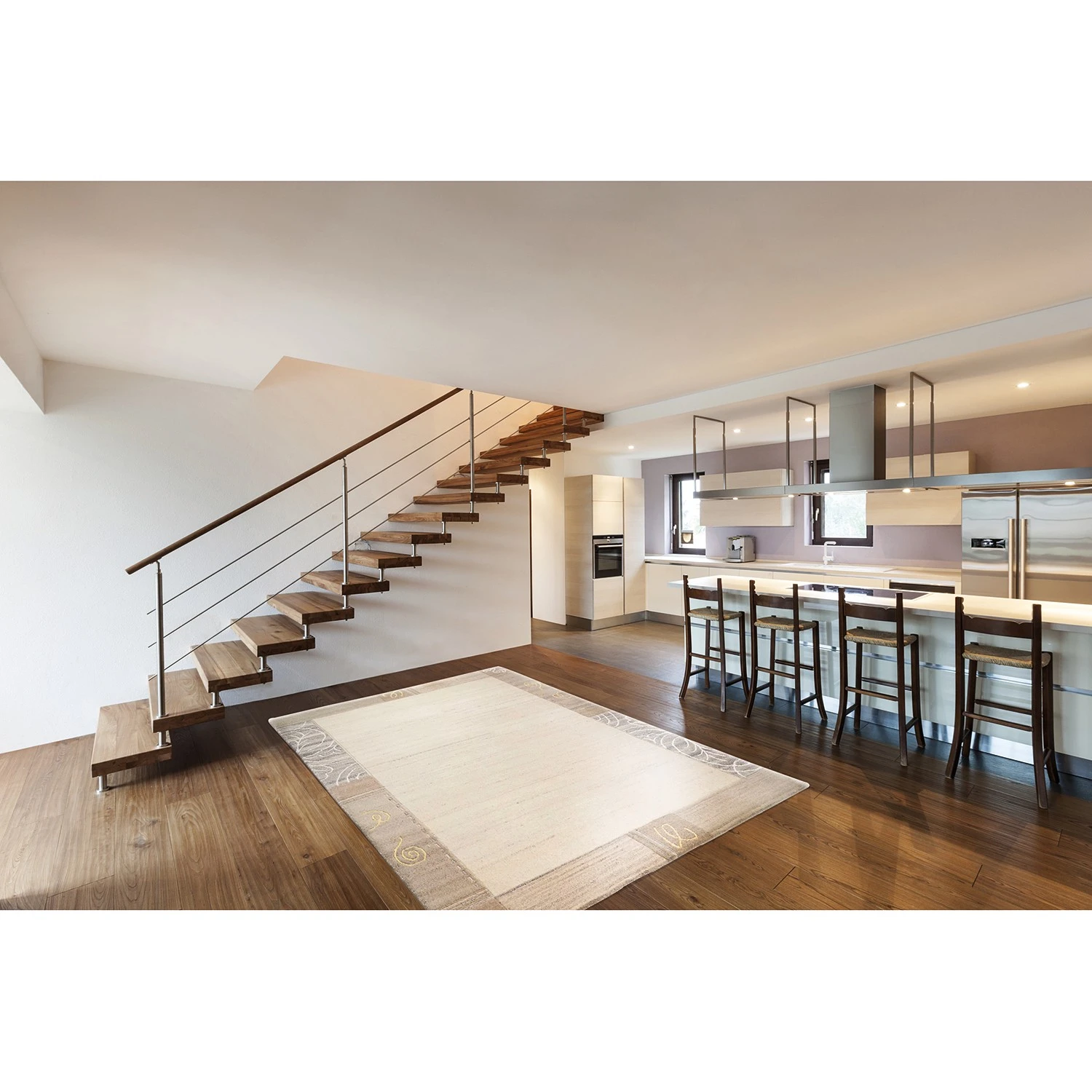 THEKO die markenteppiche Wollteppich Nakarta 1033 - Schurwolle - Grau - 70 x 140 cm 2 THEKO die markenteppiche Wollteppich Nakarta 1033 - Schurwolle - Grau - 70 x 140 cm – Bild 2