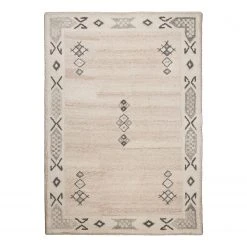 THEKO die markenteppiche Wollteppich Royal Berber 018 I - Schurwolle - Melange - 70 x 140 cm