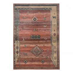 THEKO die markenteppiche Kurzflorteppich Gabiro 002 - Polypropylene - Terra - 120 x 180 cm