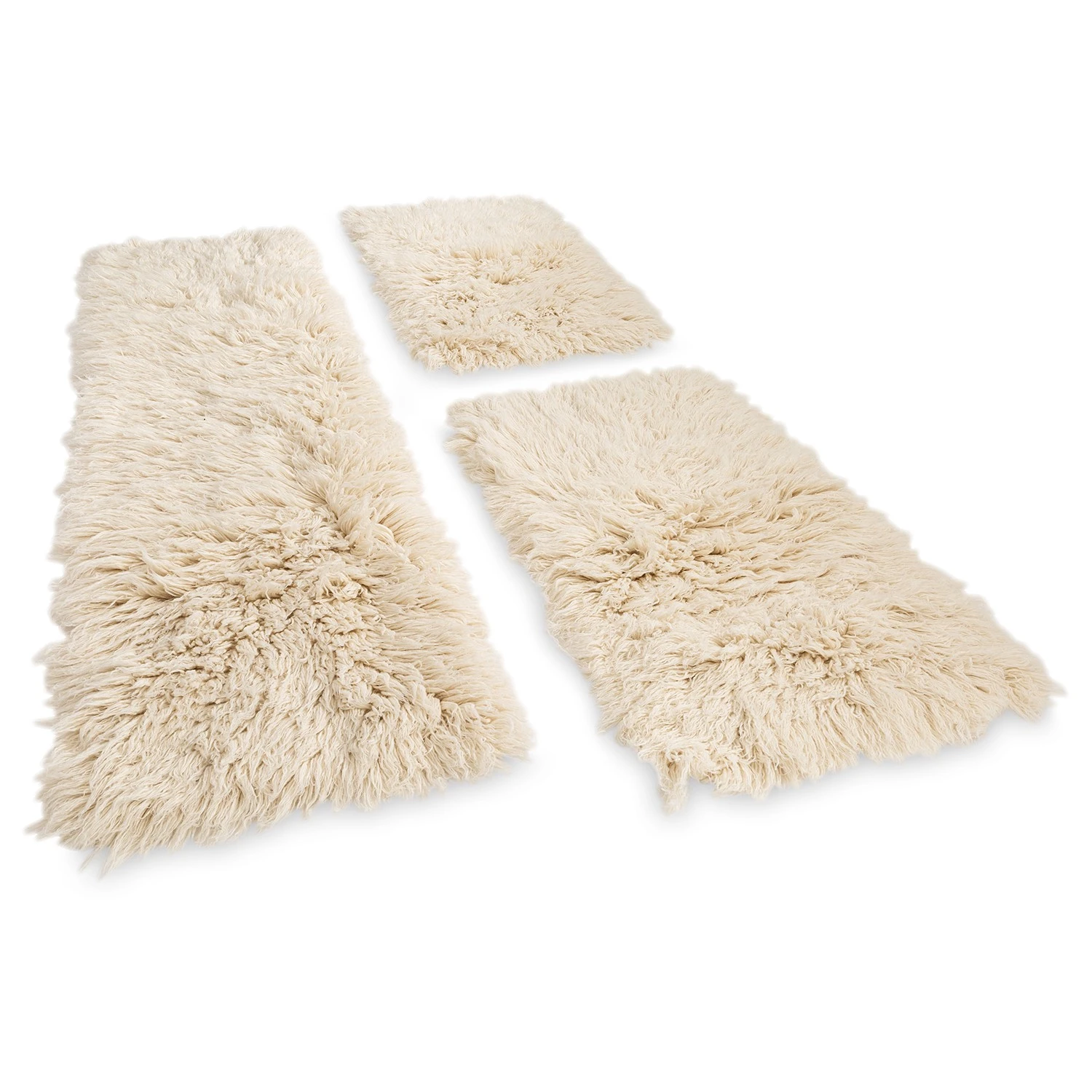 THEKO die markenteppiche Bettumrandung Flokos 1250 (3-teilig) - Schurwolle - Natural 2 THEKO die markenteppiche Bettumrandung Flokos 1250 (3-teilig) - Schurwolle - Natural – Bild 2