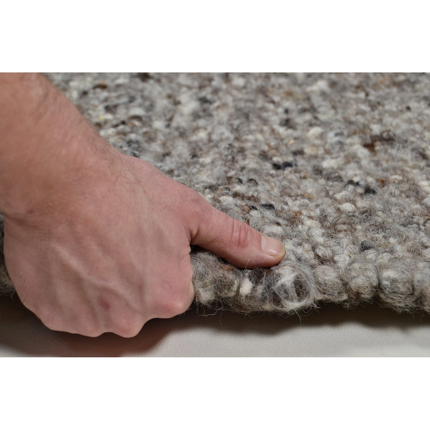 THEKO die markenteppiche Wollteppich Berberina Super - Schurwolle - Grau - 70 x 130 cm 3 THEKO die markenteppiche Wollteppich Berberina Super - Schurwolle - Grau - 70 x 130 cm – Bild 3