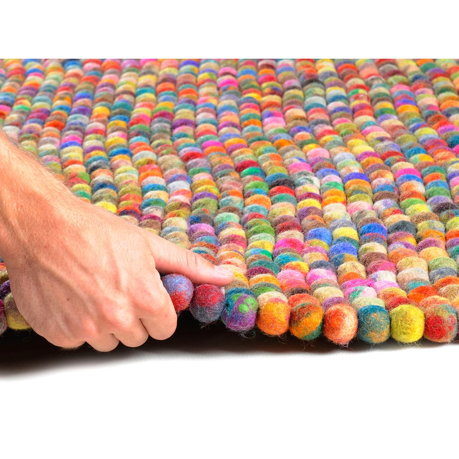 THEKO die markenteppiche Wollteppich Felty 2.2 II - Schurwolle - Multicolor - 90 x 160 cm 3 THEKO die markenteppiche Wollteppich Felty 2.2 II - Schurwolle - Multicolor - 90 x 160 cm – Bild 3