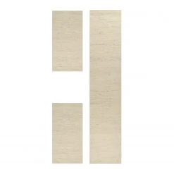 THEKO die markenteppiche Bettumrandung Taza Royal II (3-teilig) - reine Schurwolle - Beige