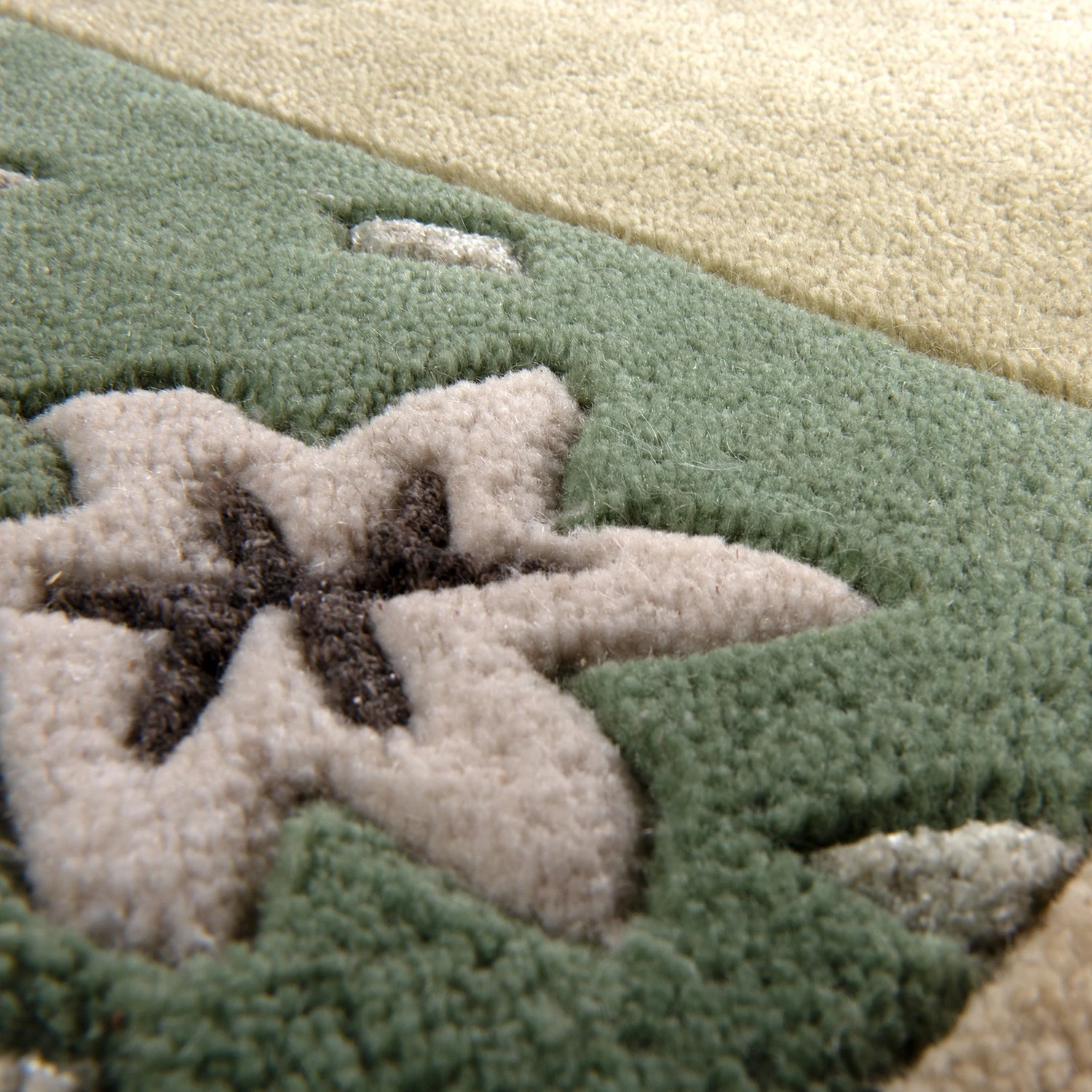 THEKO die markenteppiche Wollteppich Royal Ganges I - Wolle / Viskose - Grün - 160 x 230 cm 5 THEKO die markenteppiche Wollteppich Royal Ganges I - Wolle / Viskose - Grün - 160 x 230 cm – Bild 5