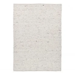 THEKO die markenteppiche Wollteppich Alm-Glück - Schurwolle - Weiß - 160 x 230 cm