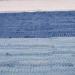 THEKO die markenteppiche Wollteppich Happy Design - Baumwolle - Blau - 160 x 230 cm -Teppiche populaire boutique 1000302084 211117 17215700624 DETAILS P000000001000302084