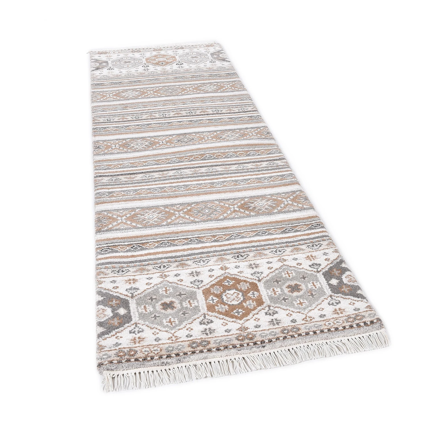 THEKO die markenteppiche Läufer Imperial Schaal - Schurwolle - Natur - 80 x 300 cm 2 THEKO die markenteppiche Läufer Imperial Schaal - Schurwolle - Natur - 80 x 300 cm – Bild 2