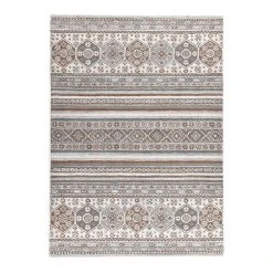 THEKO die markenteppiche Wollteppich Royal Shaal - Schurwolle - Natural - 40 x 60 cm
