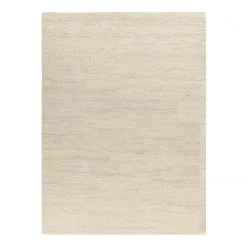 THEKO die markenteppiche Wollteppich Taza Royal II - reine Schurwolle - Beige - 40 x 60 cm