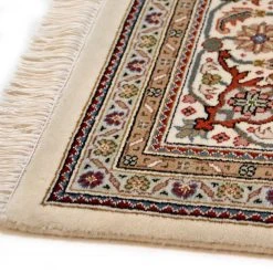 THEKO die markenteppiche Wollteppich Sirsa Silk Tabriz II - Schurwolle / Seide - Creme - 140 x 200 cm -Teppiche populaire boutique 1000303568 211117 17425002946 DETAILS P000000001000303568