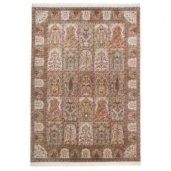 THEKO die markenteppiche Wollteppich Sirsa Silk Baktyari - Schurwolle / Seide - Creme