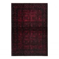 Kayoom Kurzflorteppich Toska 525 - Polyester-Chenille - Dunkelrot - 240 x 330 cm