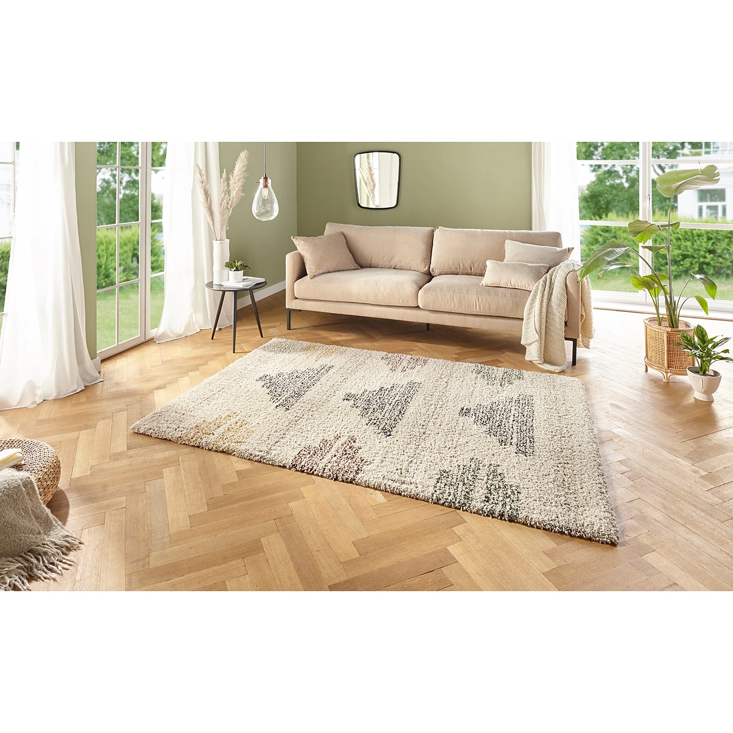 Mint Rugs Hochflorteppich Sagar - Polypropylen - Multicolor - 200 x 290 cm 2 Mint Rugs Hochflorteppich Sagar - Polypropylen - Multicolor - 200 x 290 cm – Bild 2