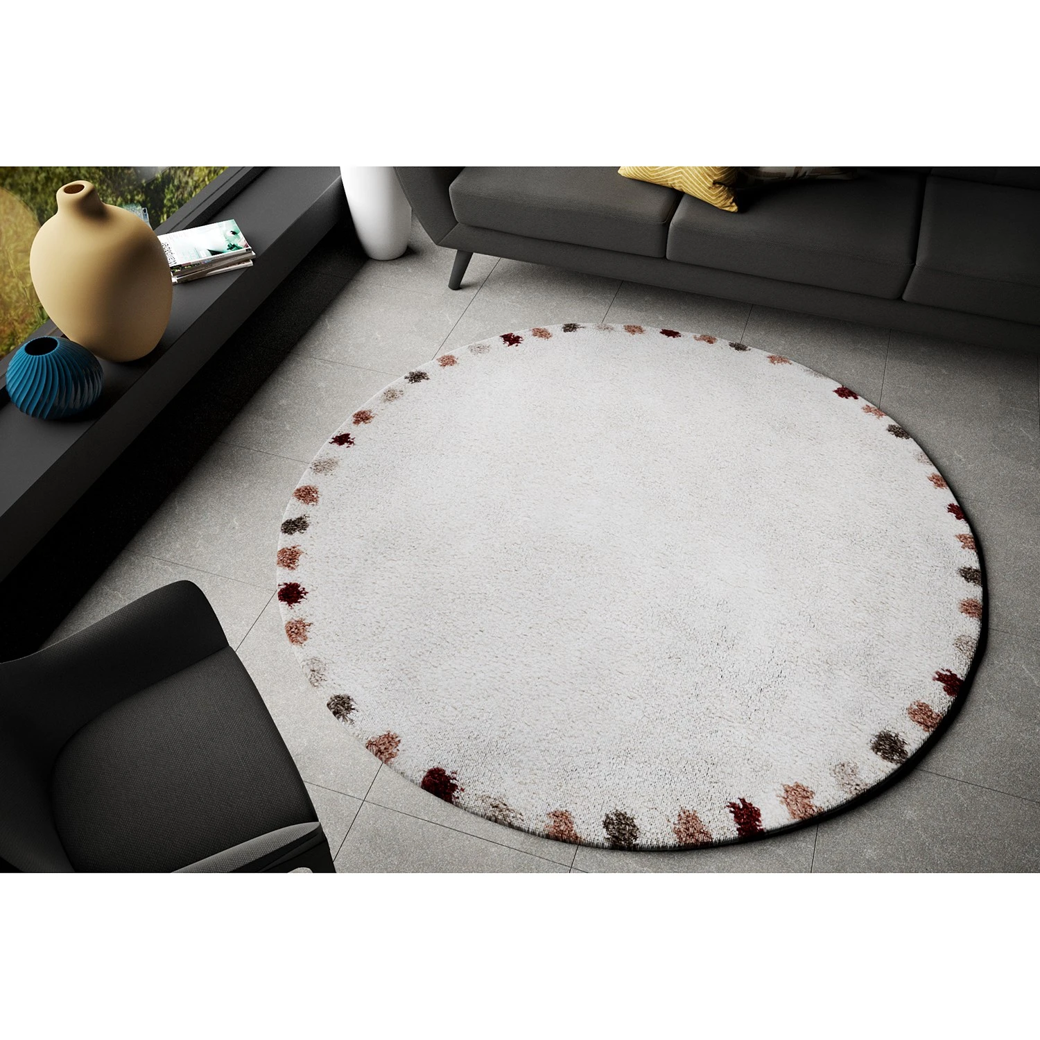 Mint Rugs Shaggy Holy - Polypropylen - Creme / Mehrfarbig 3 Mint Rugs Shaggy Holy - Polypropylen - Creme / Mehrfarbig – Bild 3