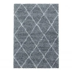 Ayyildiz Hochflorteppich Kamara I - Poypropylen - Grau - 200 x 290 cm