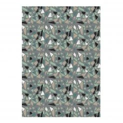 Contento Vinylteppich Matteo Natural II - Vinyl - Schwarz / Grün - 170 x 240 cm