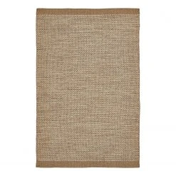 Top Square Wollteppich Visby - Wolle / Baumwolle - Taupe - 160 x 230 cm