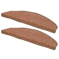 Andiamo Stufenmatte Bob (2er-Set) - Polypropylen - Cognac