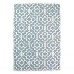 Flair Rugs Wollteppich Nador - Wolle - Türkis - 200 x 290 cm