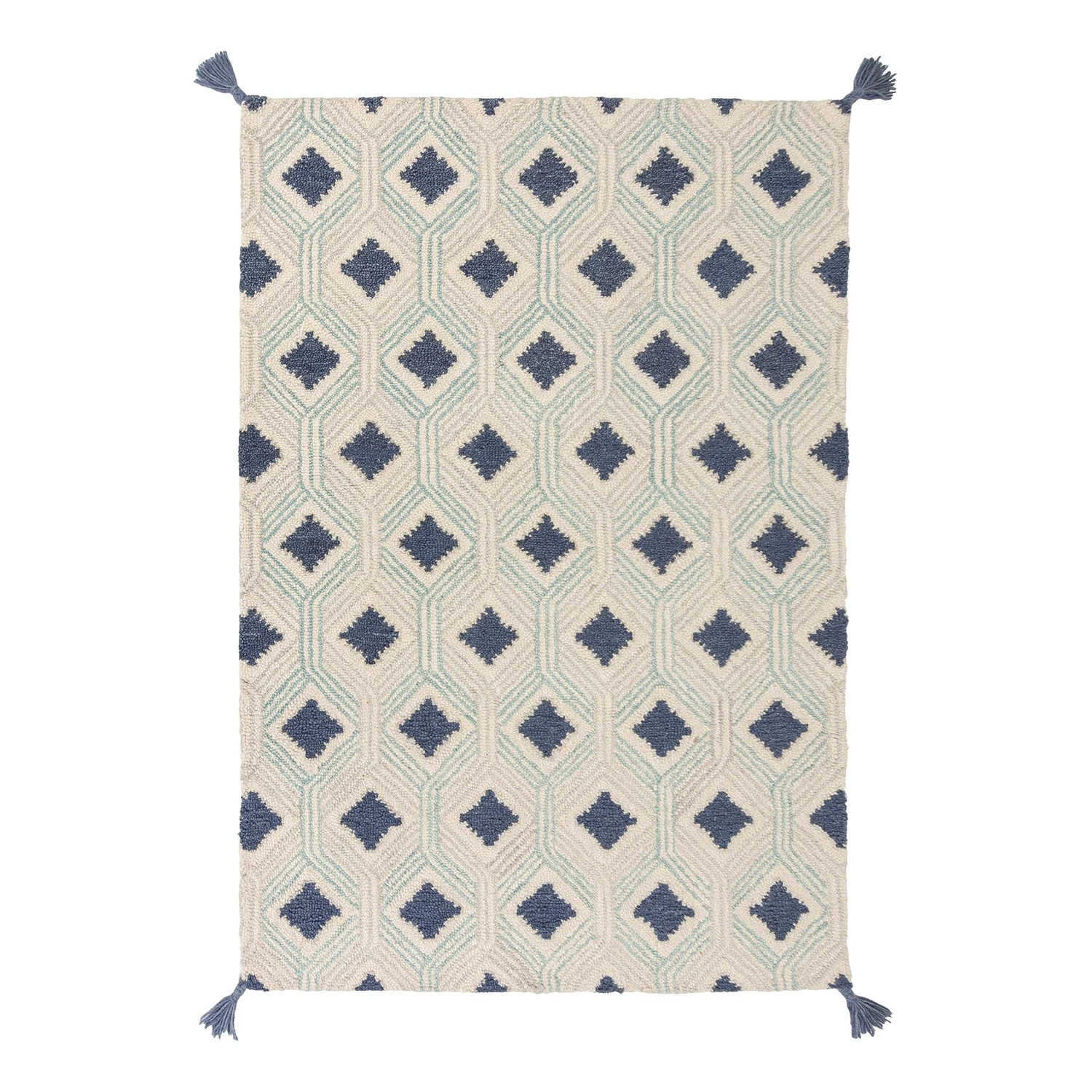 Flair Rugs Wollteppich Marco - Wolle - Blau - 120 x 170 cm 1 Flair Rugs Wollteppich Marco - Wolle - Blau - 120 x 170 cm