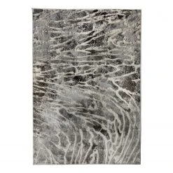 Flair Rugs Kurzflorteppich Lyra - Polypropylene - Silber - 160 x 230 cm