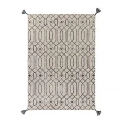 Flair Rugs Wollteppich Pietro - Wolle - Grau - 160 x 230 cm