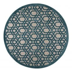 Flair Rugs Kurzflorteppich Oro I - Polypropylene - Blau