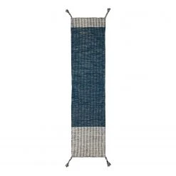 Flair Rugs Läufer Indira - Wolle - Blau