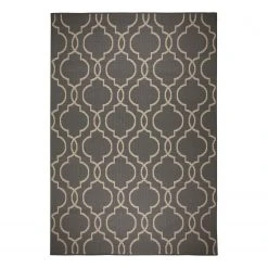 Flair Rugs Kurzflorteppich Milan I - Polypropylene - Anthrazit / Beige - 160 x 230 cm
