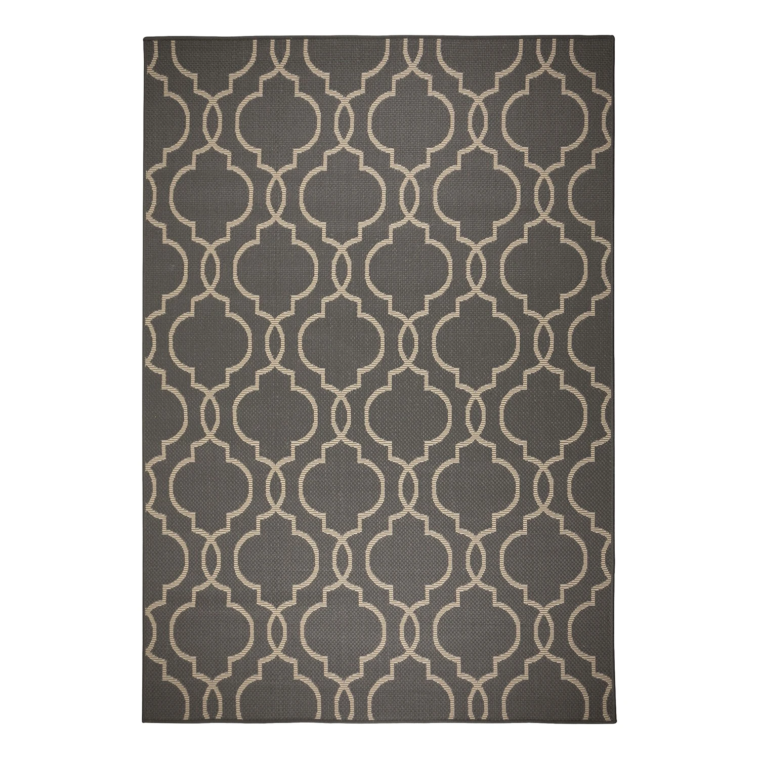 Flair Rugs Kurzflorteppich Milan I - Polypropylene - Anthrazit / Beige - 160 x 230 cm 1 Flair Rugs Kurzflorteppich Milan I - Polypropylene - Anthrazit / Beige - 160 x 230 cm