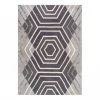 Flair Rugs Wollteppich Harlow - Wolle - Grau - 120 x 170 cm