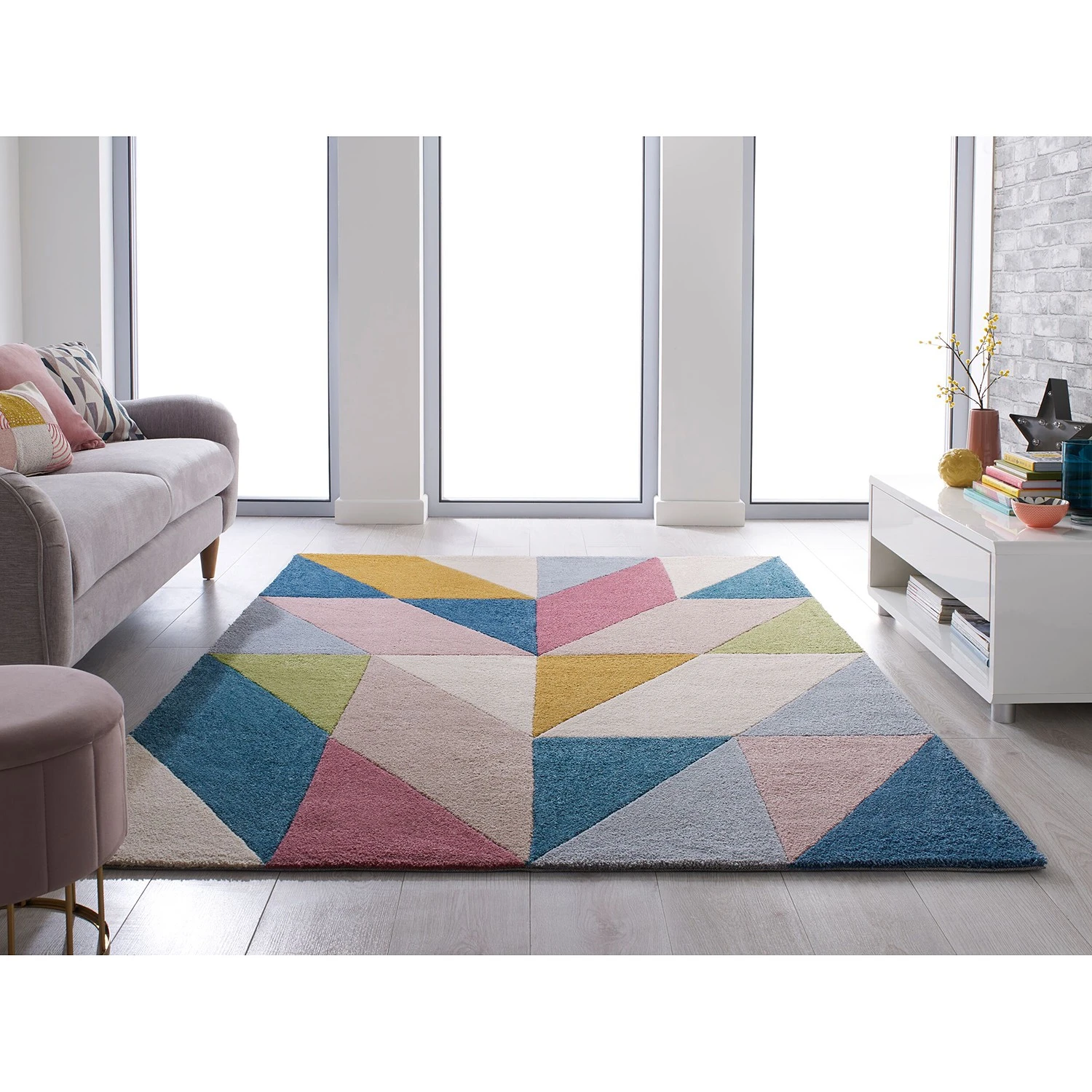 Flair Rugs Kurzflorteppich Metro I - Polyester - Multi - 120 x 170 cm 2 Flair Rugs Kurzflorteppich Metro I - Polyester - Multi - 120 x 170 cm – Bild 2