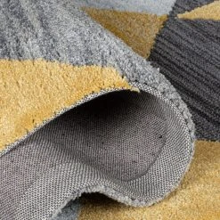 Flair Rugs Kurzflorteppich Icon Geometric - Polyester - Ocker - 160 x 230 cm -Teppiche populaire boutique 1000319198 220127 165813040 DETAILS P000000001000319198