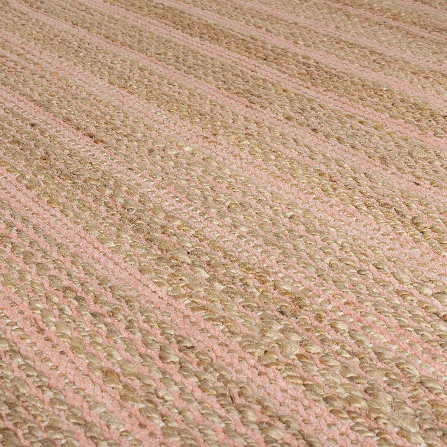 Flair Rugs Kurzflorteppich Equinox - Jute - Rosa - 160 x 230 cm 4 Flair Rugs Kurzflorteppich Equinox - Jute - Rosa - 160 x 230 cm – Bild 4
