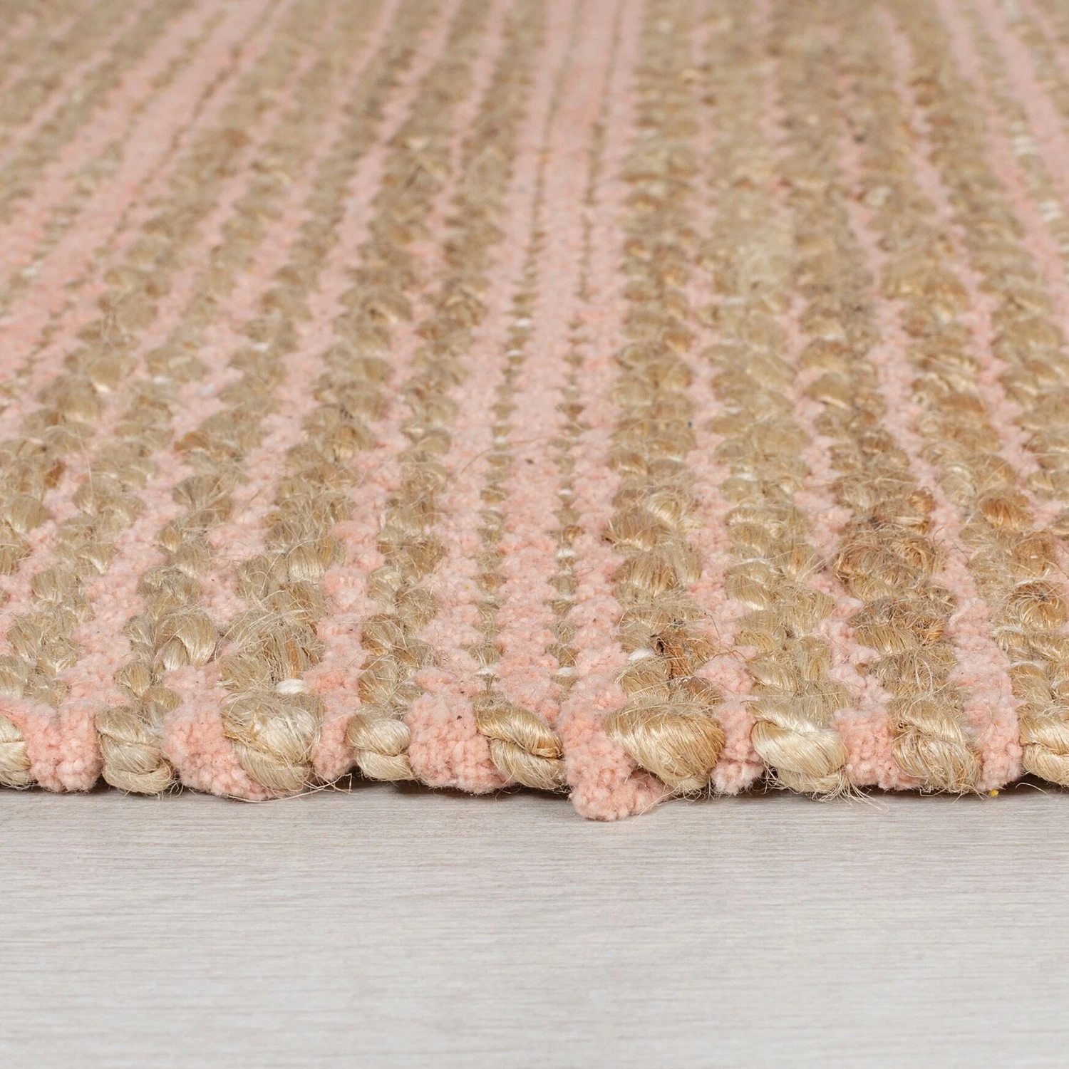 Flair Rugs Kurzflorteppich Equinox - Jute - Rosa - 160 x 230 cm 5 Flair Rugs Kurzflorteppich Equinox - Jute - Rosa - 160 x 230 cm – Bild 5