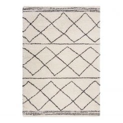 Flair Rugs Kurzflorteppich Kush Berber - Polypropylene - Creme - 120 x 170 cm
