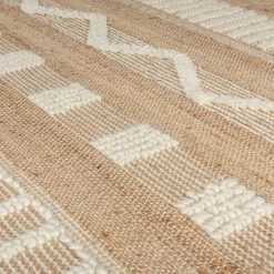 Flair Rugs Kurzflorteppich Medina Jute - Jute - Natural / Creme - 160 x 230 cm -Teppiche populaire boutique 1000319248 220127 165804042 DETAILS P000000001000319248