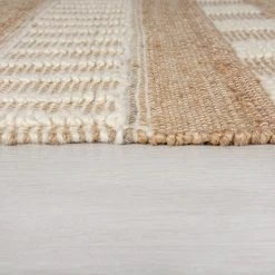 Flair Rugs Kurzflorteppich Medina Jute - Jute - Natural / Creme - 160 x 230 cm -Teppiche populaire boutique 1000319248 220127 165806041 DETAILS P000000001000319248