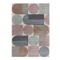 Flair Rugs Kurzflorteppich Shuffle - Polypropylene - Blau / Multi - 160 x 230 cm
