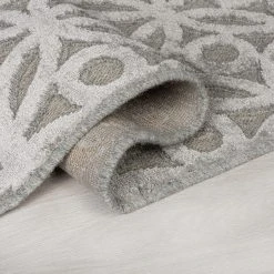 Flair Rugs Kurzflorteppich Clarissa - Viskose - Silber - 160 x 230 cm -Teppiche populaire boutique 1000319331 220127 165732030 DETAILS P000000001000319331