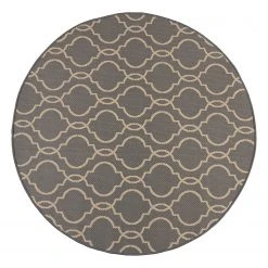 Flair Rugs Kurzflorteppich Milan II - Polypropylene - Anthrazit / Beige