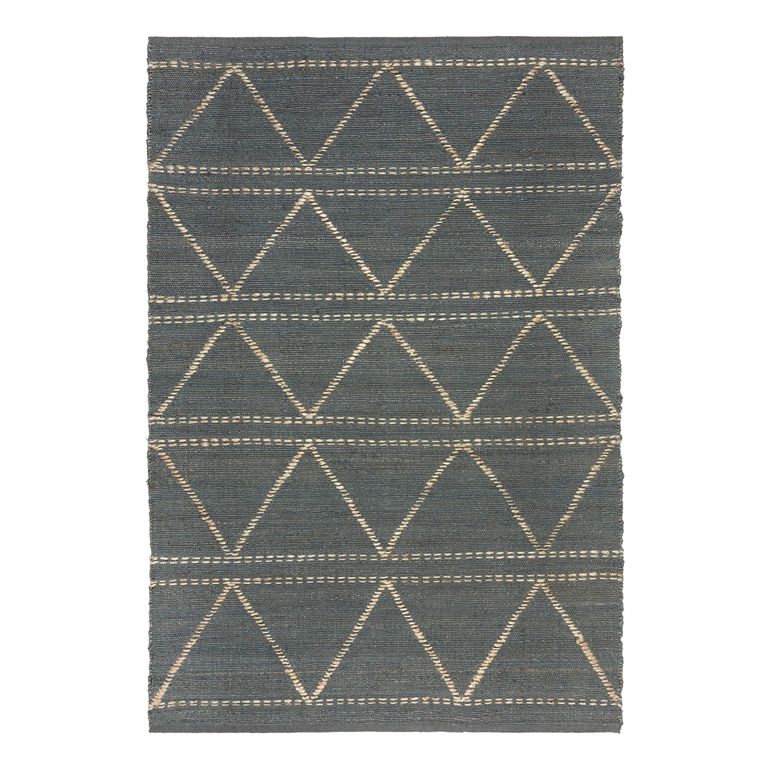 Flair Rugs Kurzflorteppich Rhombi - Jute - Jeansblau - 120 x 170 cm 1 Flair Rugs Kurzflorteppich Rhombi - Jute - Jeansblau - 120 x 170 cm