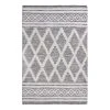 Flair Rugs Kurzflorteppich Larache - Baumwolle - Grau - 120 x 170 cm